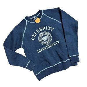 Y2K sparkly celebrity university crewneck sweatshirt